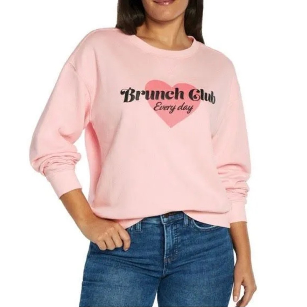 Wildfox Brunch Club Crewneck Sweatshirt NEW size small